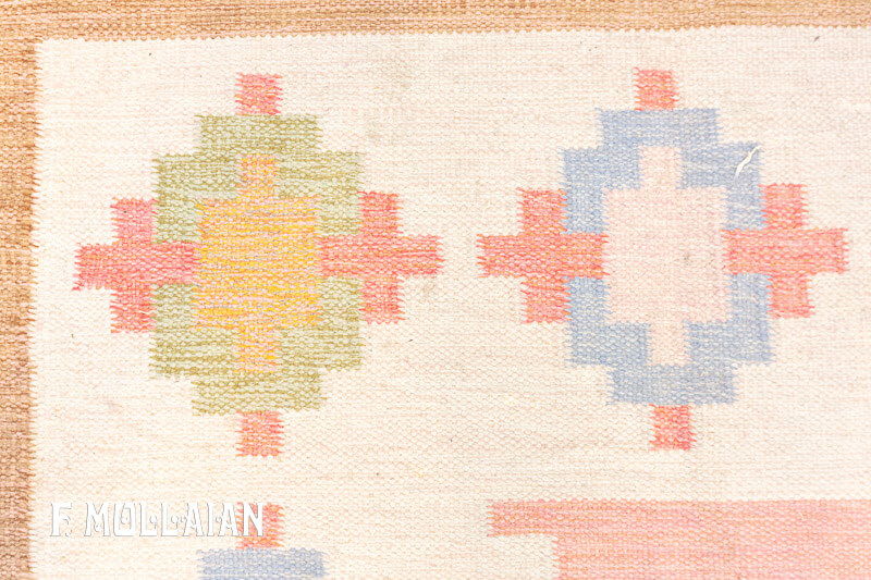 Semi Antique Swedish Kilim n°:81475618